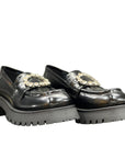 Chiara Ferragni Shoe Cs2 Mocassino Infinity Love Black