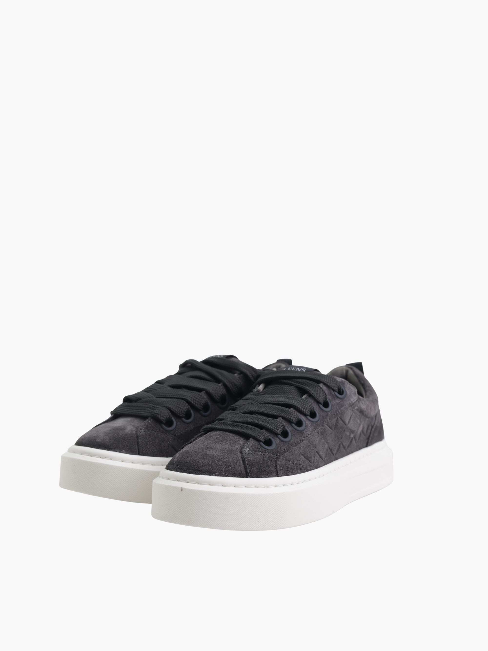 Cleens Sneaker C52 Suede White Sole Charcoal