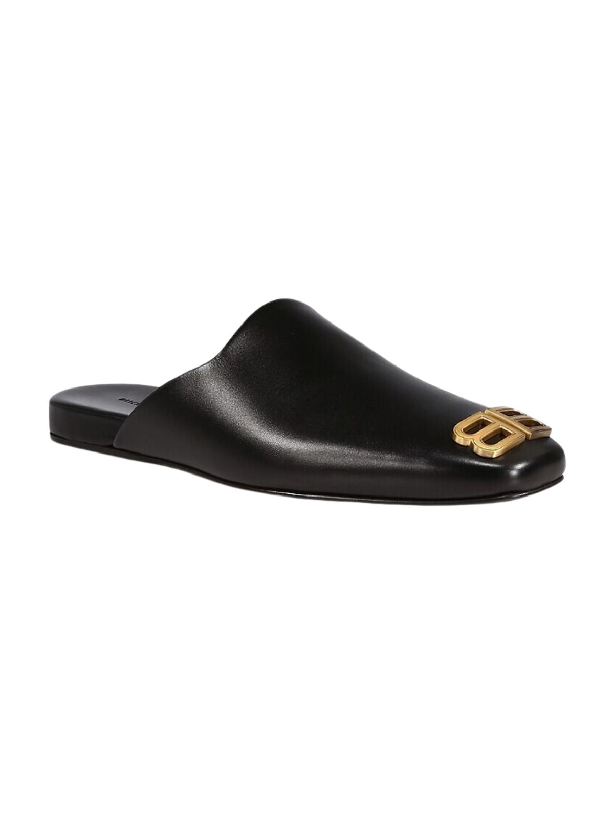 Balenciaga Slide Logo Black-Gold - 3