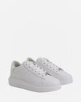 Karl Lagerfeld KL560 Kapri Emboss Repeat Lo Lace White Leather/Mono