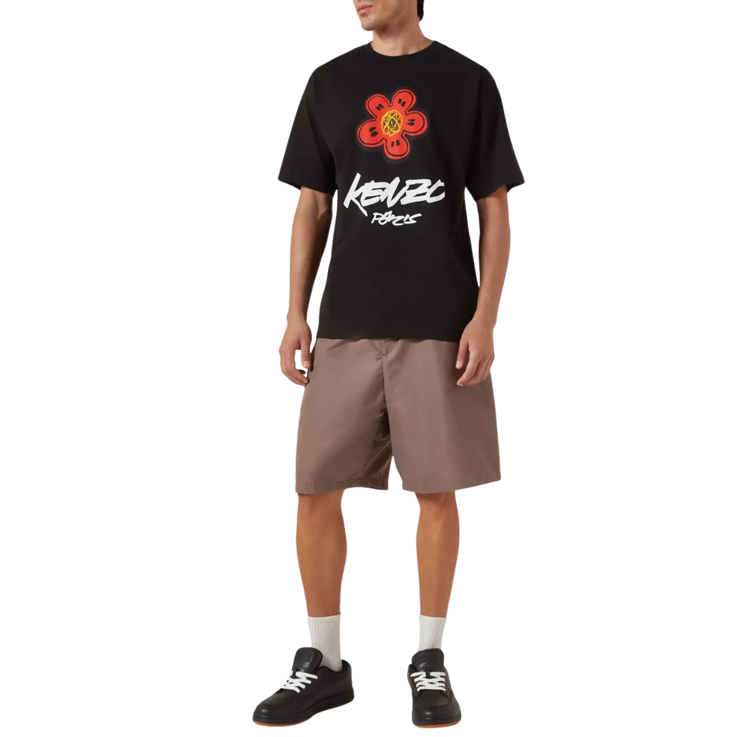 kenzou！ Kenzo T-Shirt X Futura 2000 Big Logo Black – AL Capone Premium