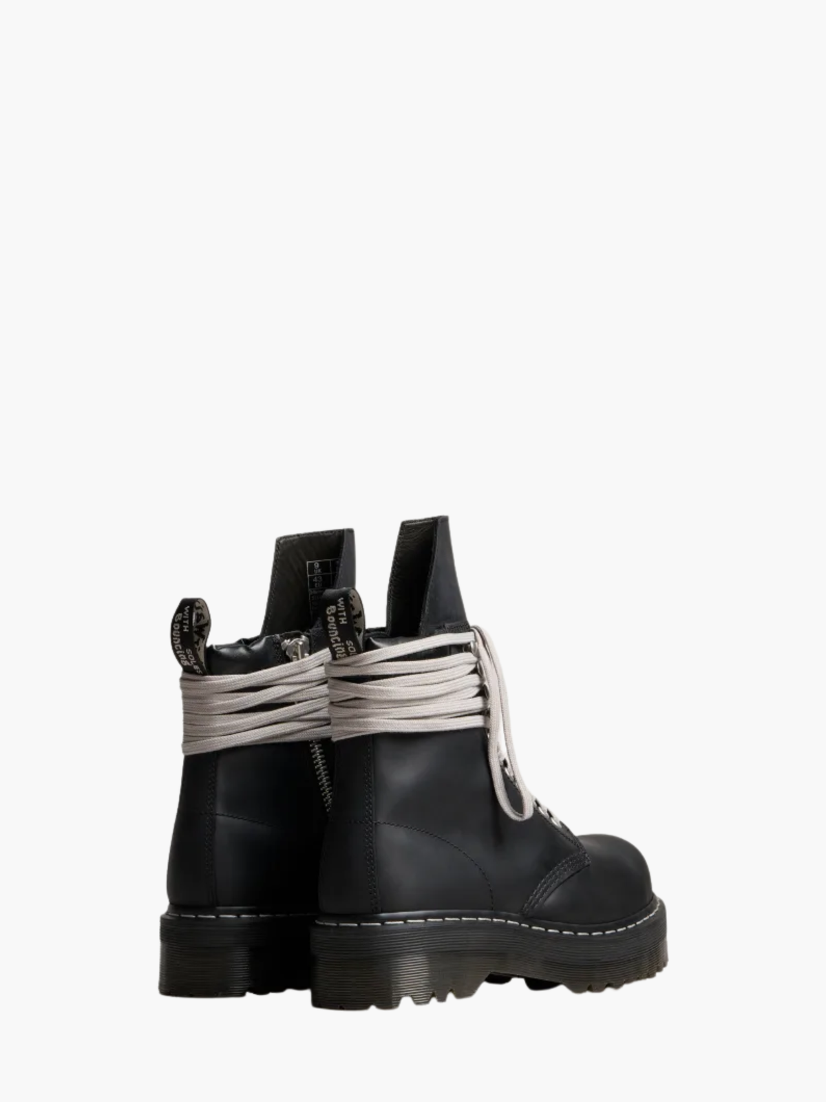 Rick Owens Boots Quad Sole Black
