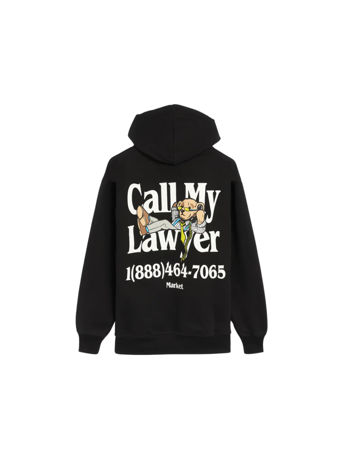 Market Hoodie Better Call Bear Black