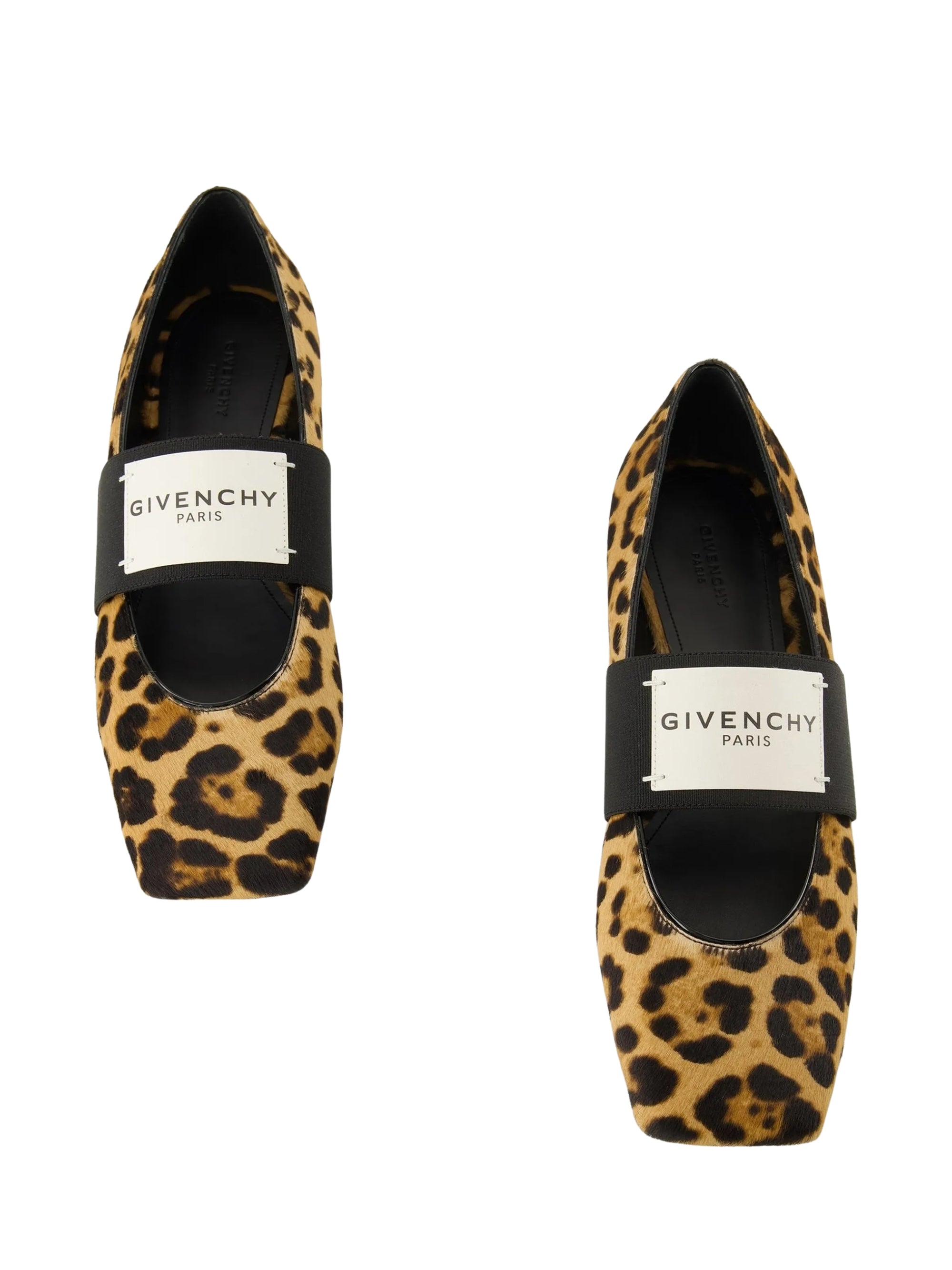 Givenchy Shoe Gs99 Squared Ballerina Black-Beige