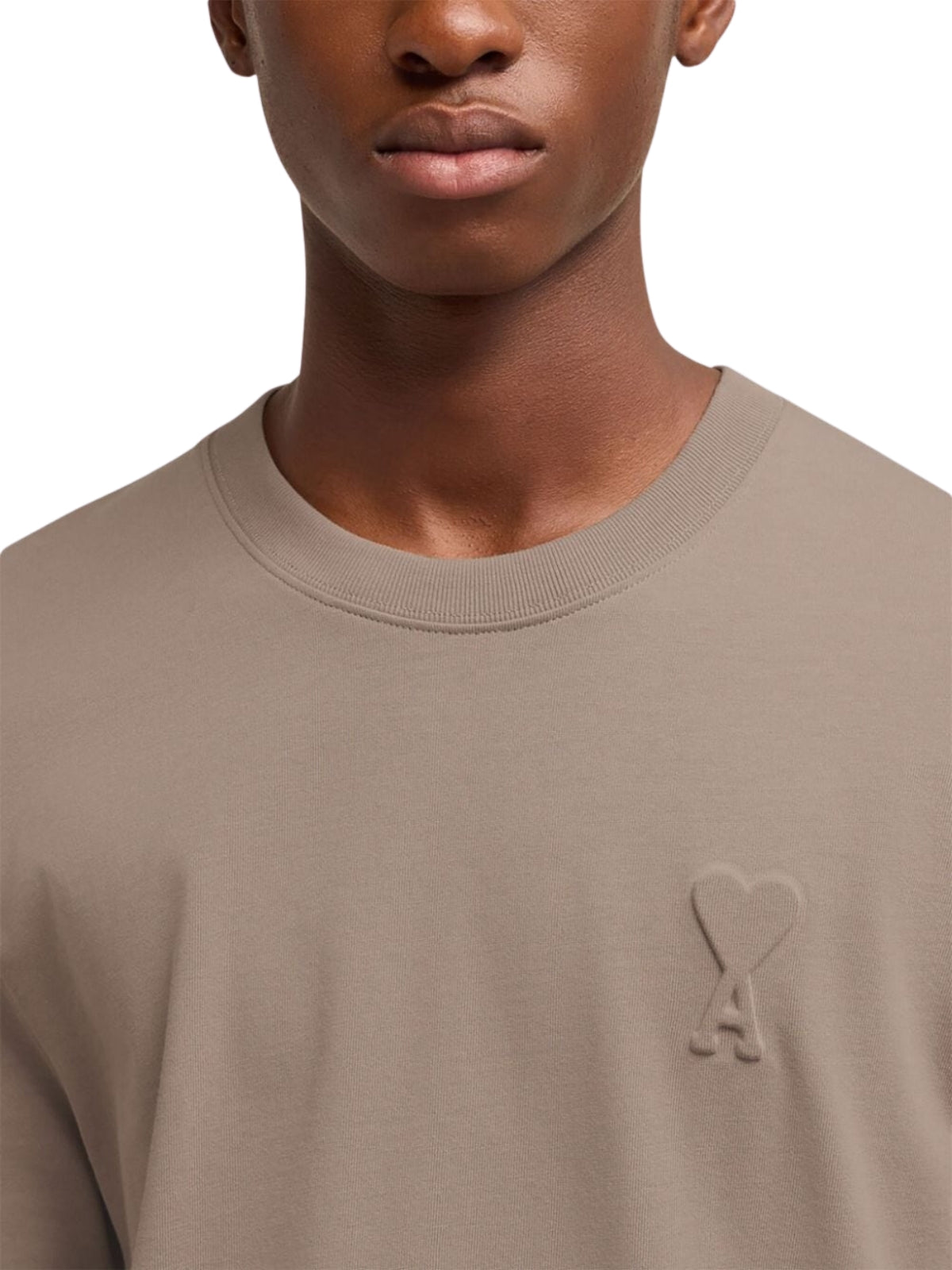 Ami T-Shirt Logo Light Taupe - 3