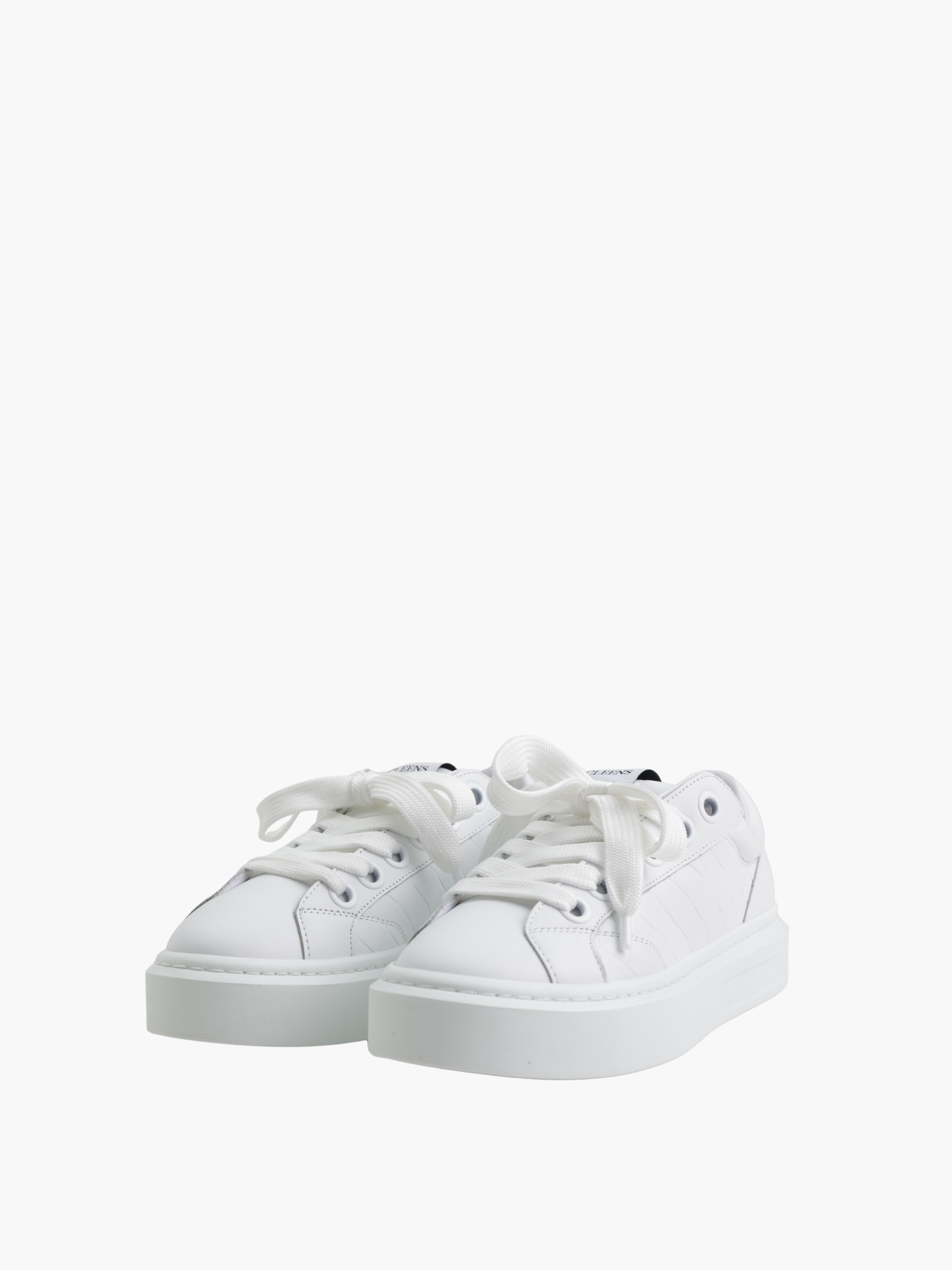 Cleens Sneaker C46 Leather White Sole White