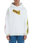 Marni Hoodie Graffiti Logo White