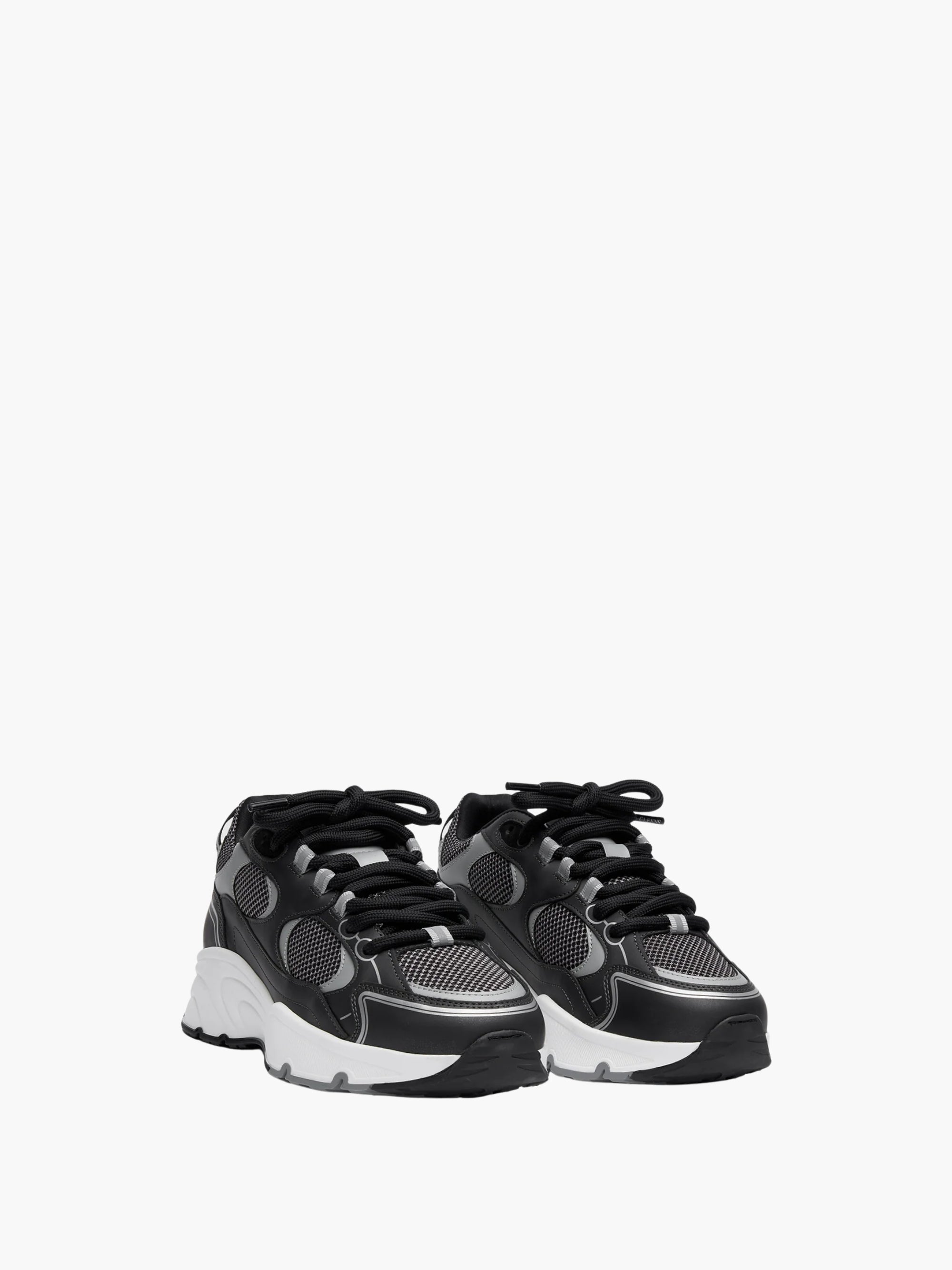 Cleens Sneakers C22 Mesh Lace Up Black