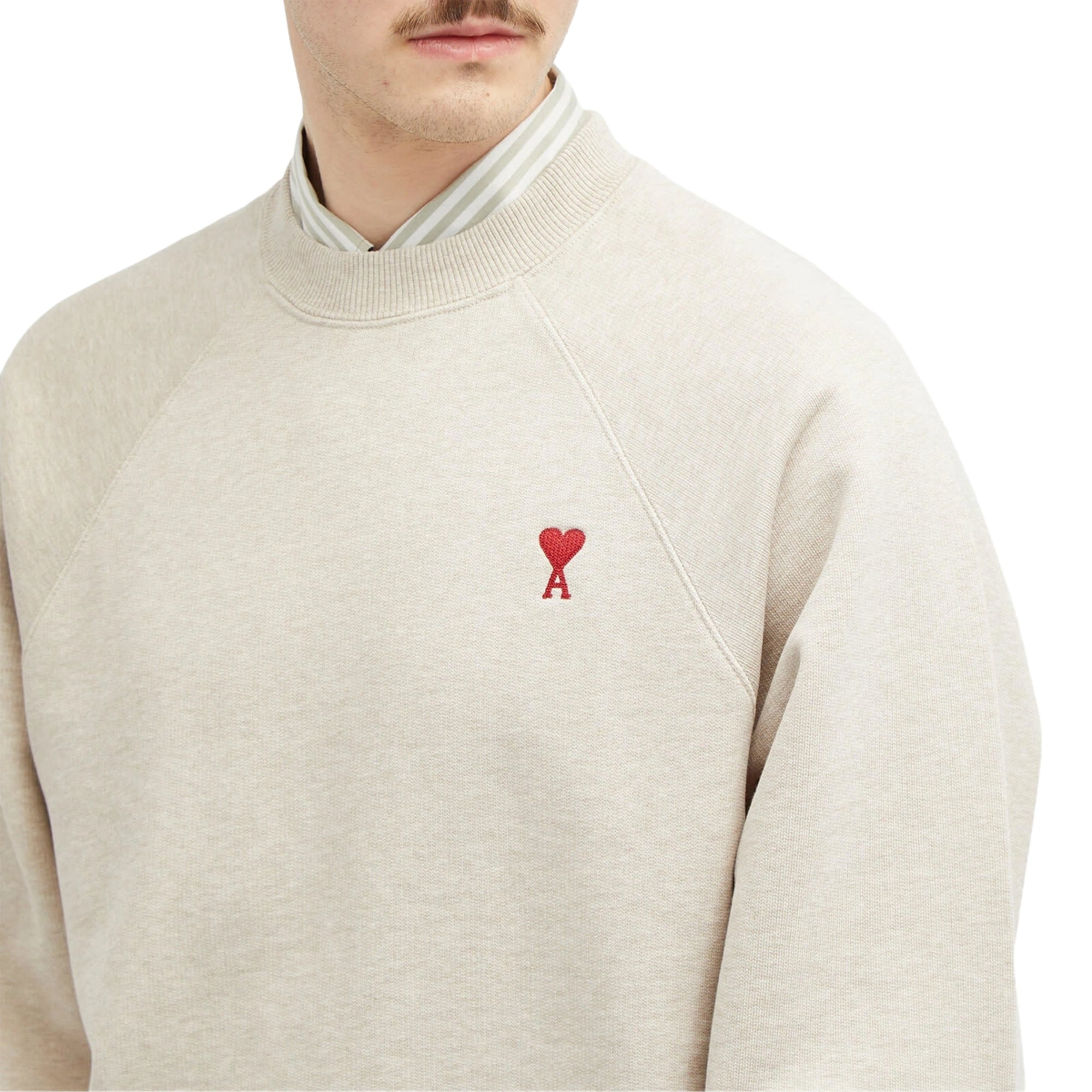 Ami Sweater Logo Heather Sage