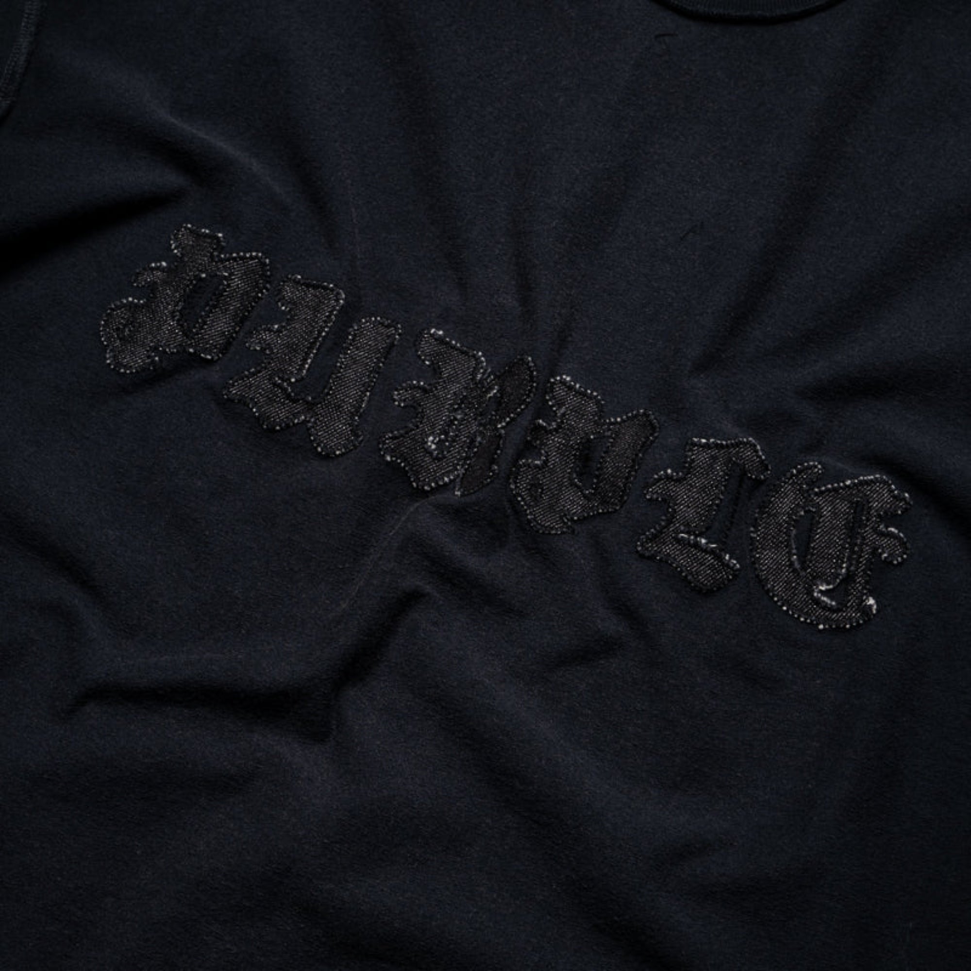 Purple T-Shirt Embroidered Logo Black