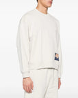 Msgm Sweater Logo Cream