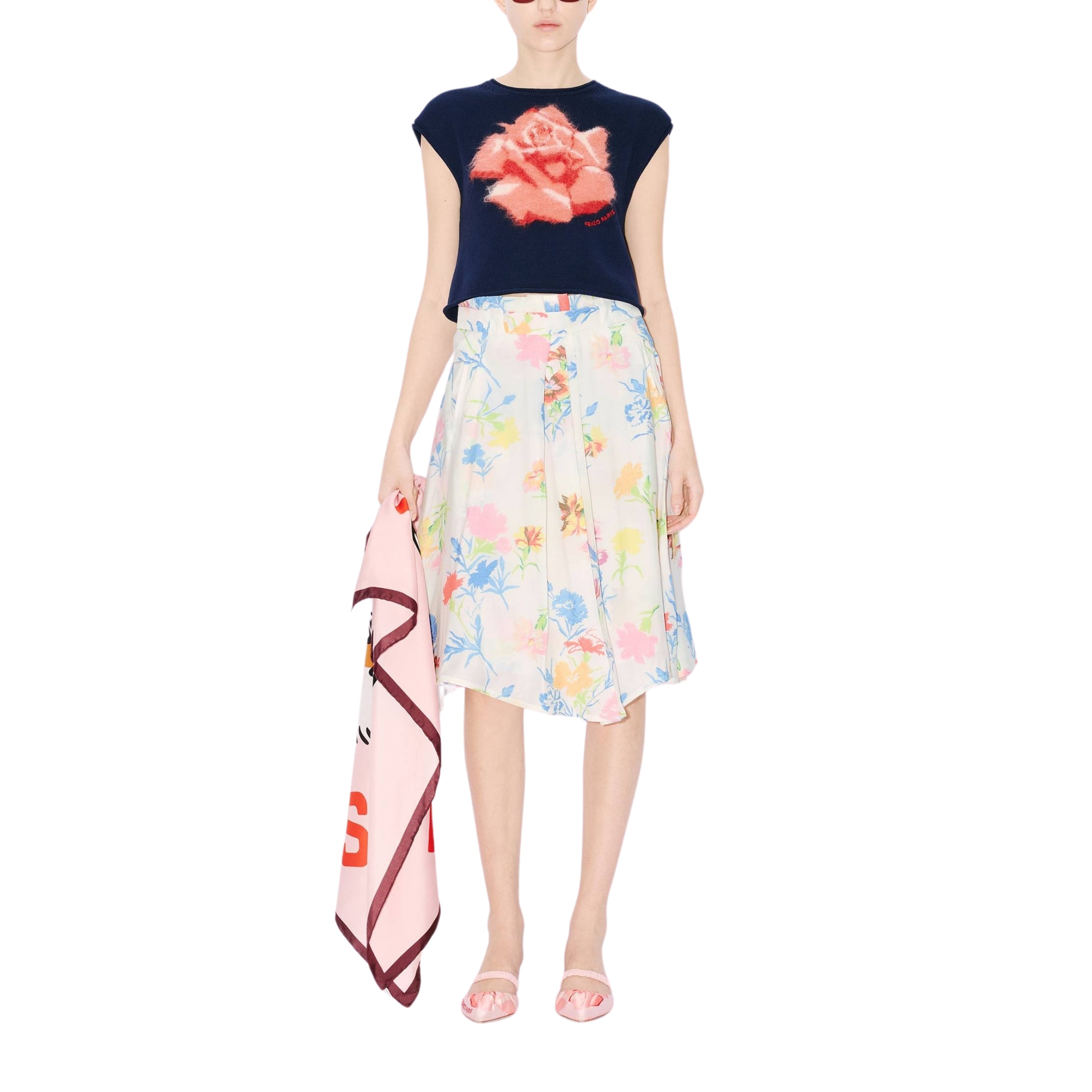 Kenzo Skirt Floral Multi-White - AL Capone Premium