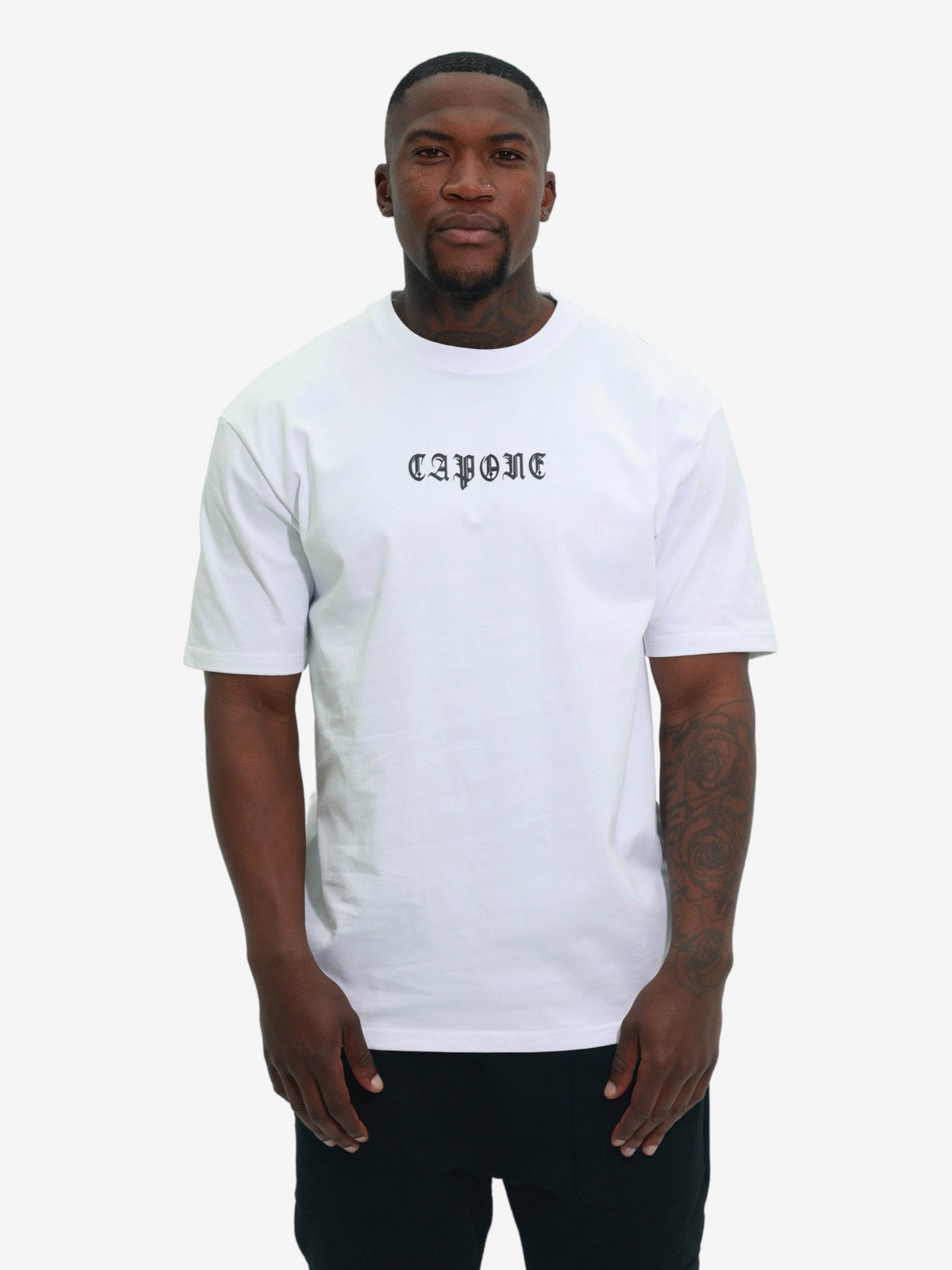 Capone T-Shirt Back Print White