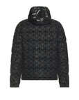 Moncler Jacket Bourne Allover Print Black