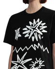 Comme Des Garcons T-Shirt Graphic Sun Prints Black