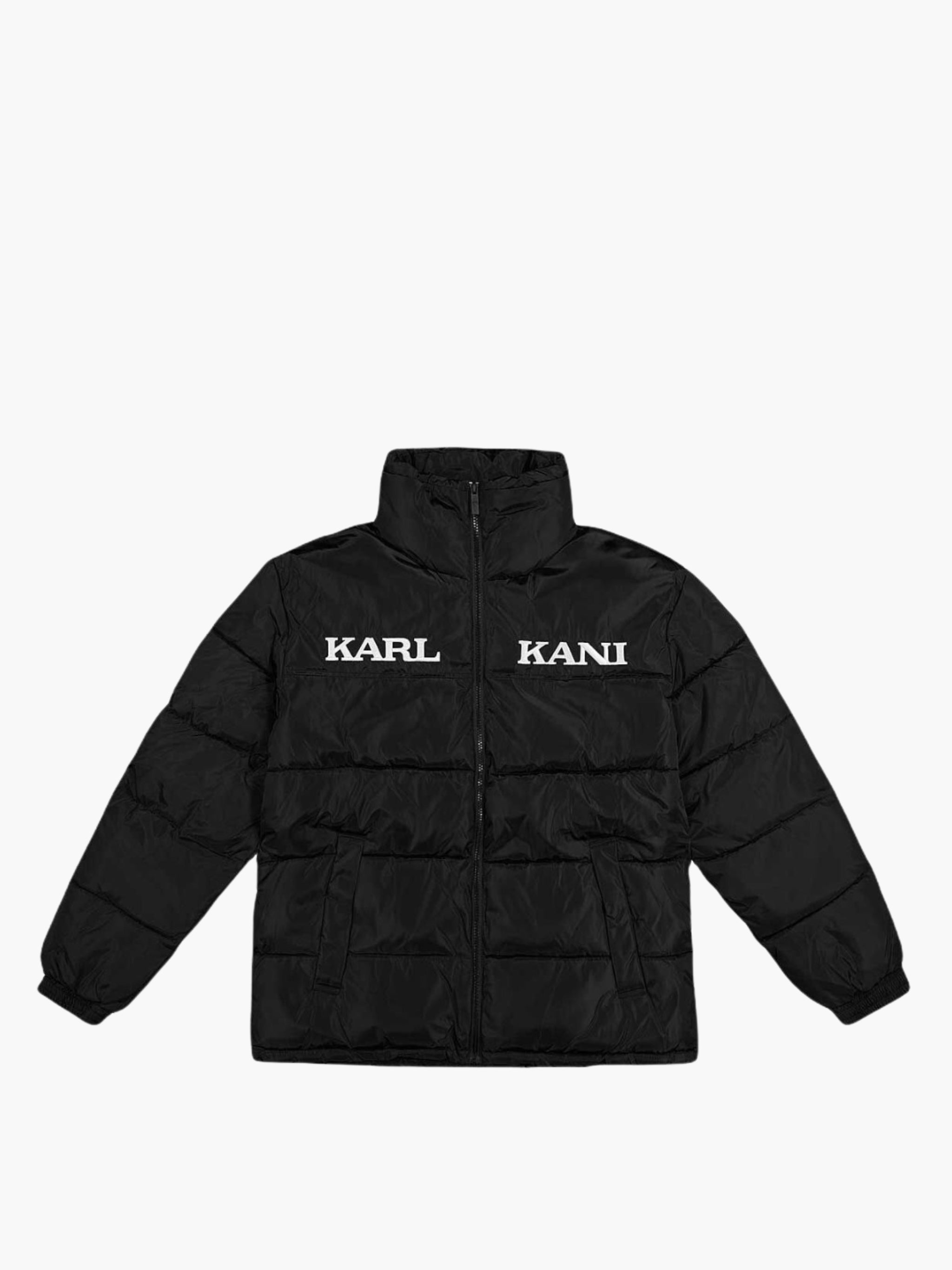 Karl Kani Jacket Retro Essential Puffer Logo Black - AL Capone Premium