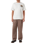 Kenzo T-Shirt Happy Tiger Embroidered Off White
