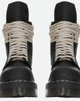 Rick Owens Boot Quad Sole Leather Black