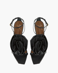 Giuseppe Zanotti High Heel Z16 Cursed Flower Sandal 105mm Black