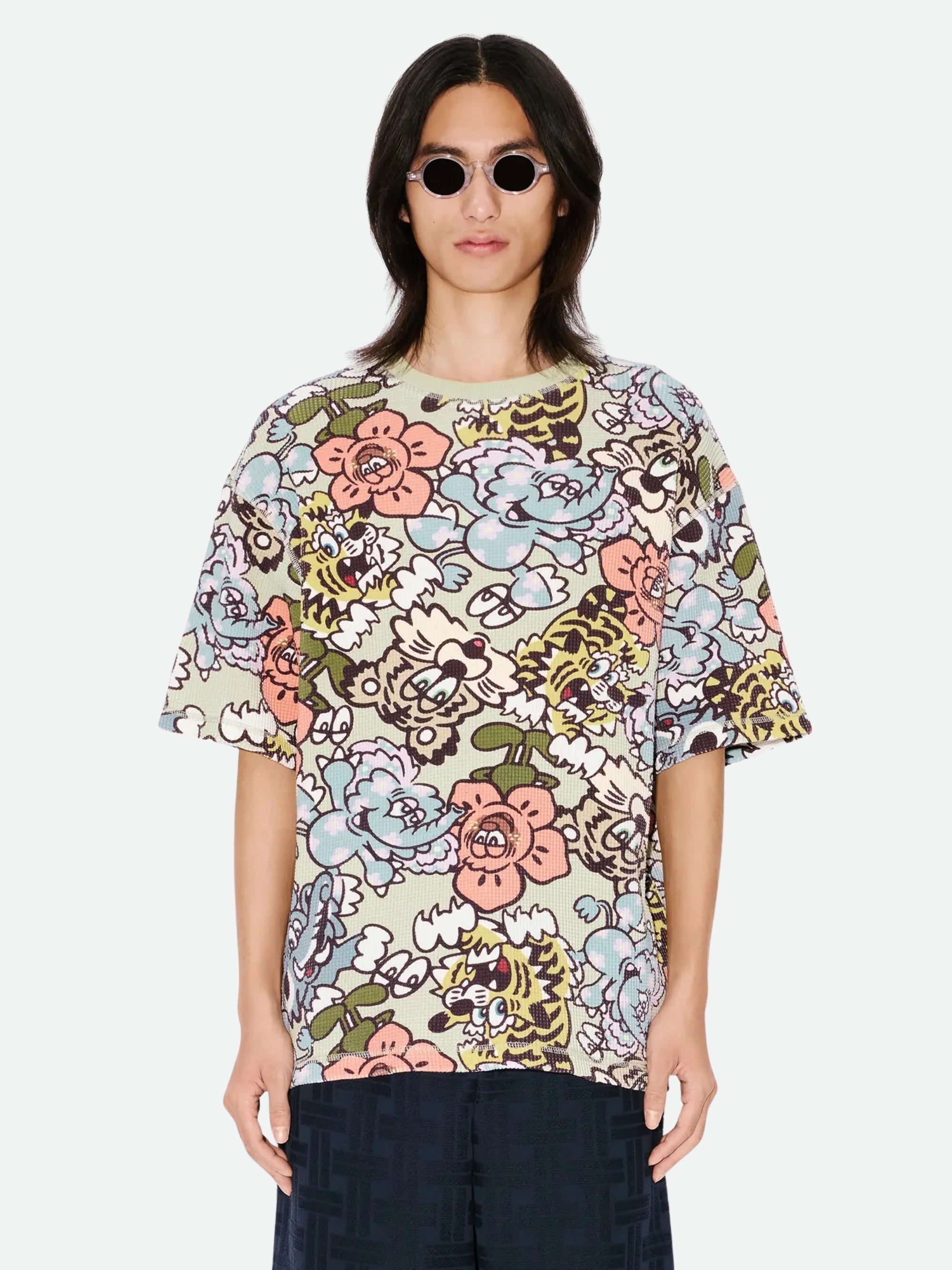 Kenzo Crew Allover Print Multi