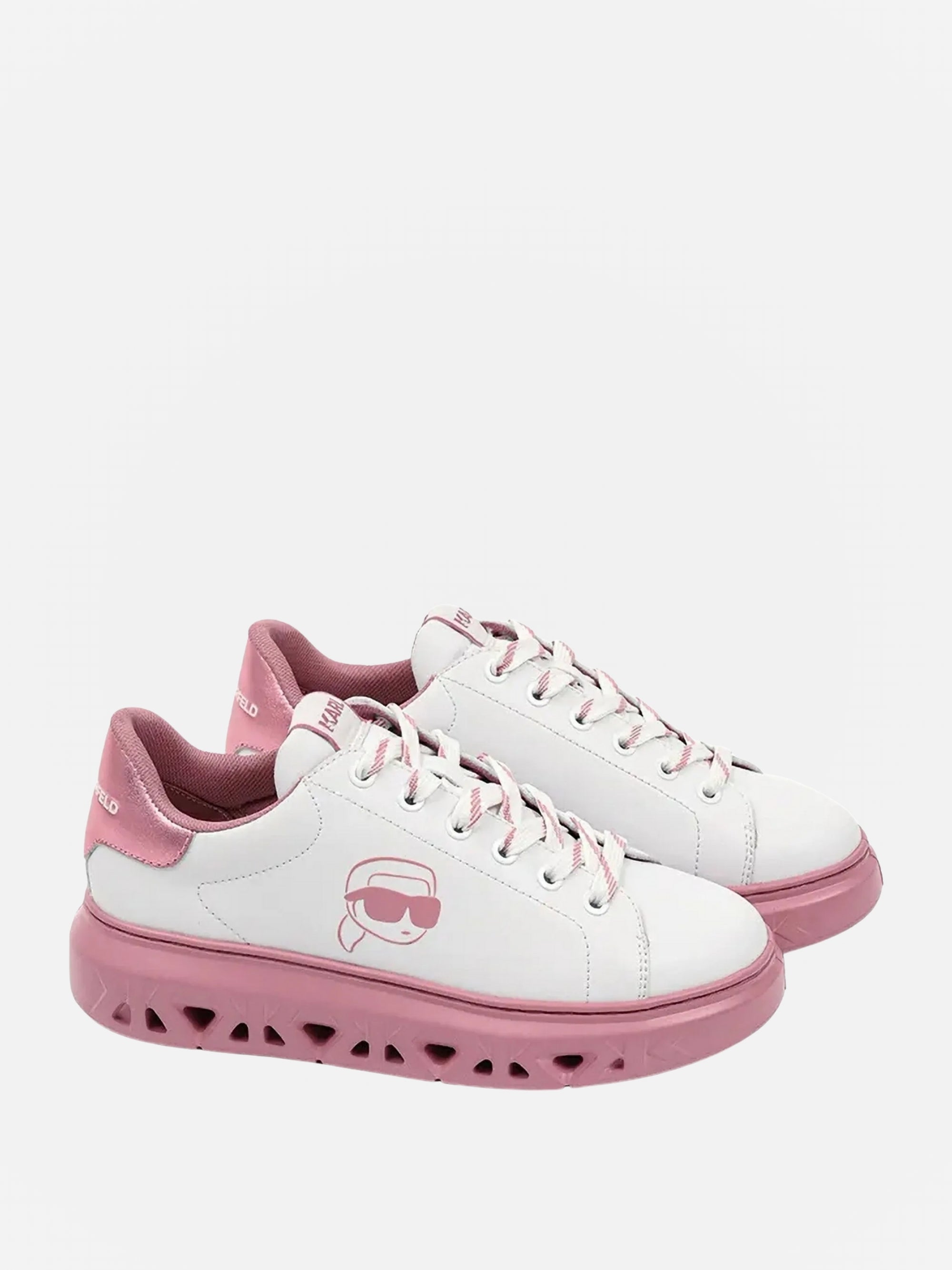 Karl Lagerfeld Sneaker Kapri Kite Outline NFT Lo Lace White/Pink-AL Capone Premium