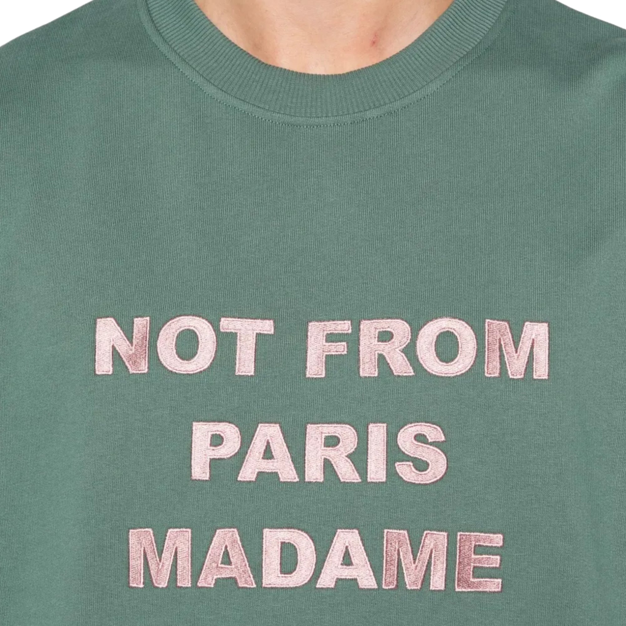 Drole De Monsieur Sweater Slogan Dark Green