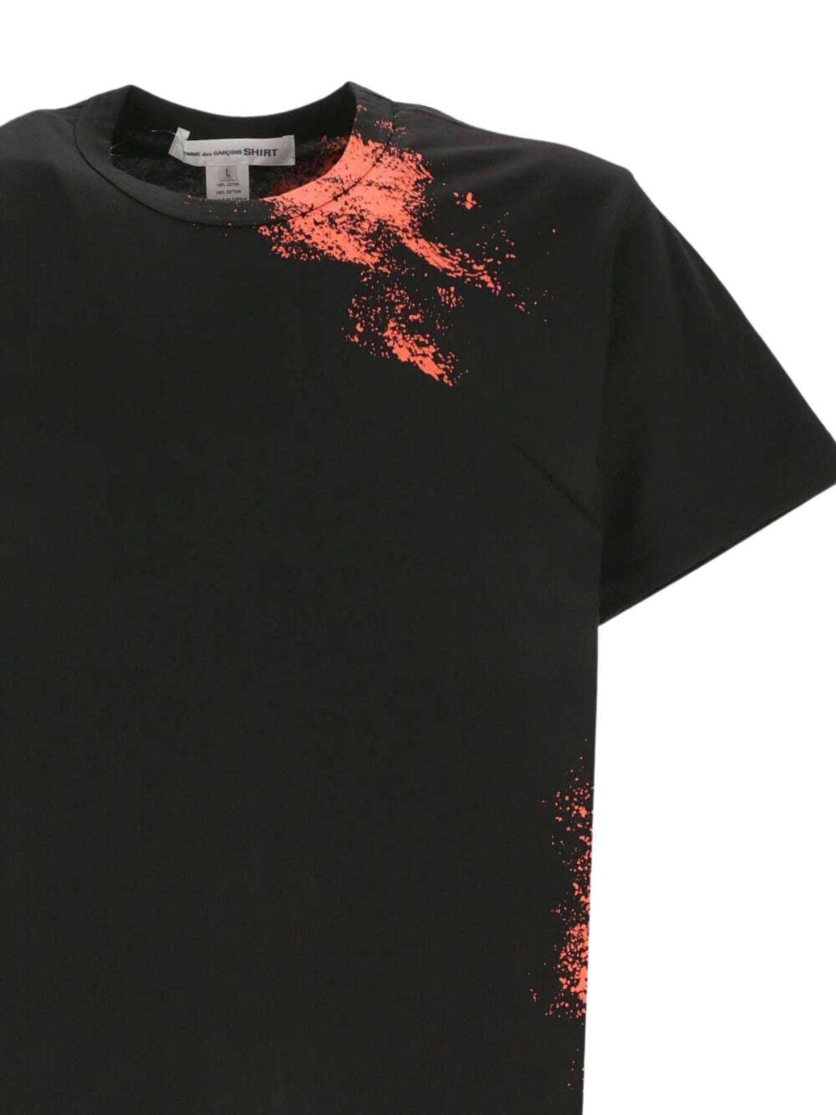 Comme Des Garcons T-Shirt Splatter Red-Black