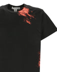 Comme Des Garcons T-Shirt Splatter Red-Black