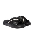 Bally Slides Calf Plain Black/White - 3