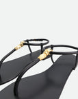 Zanotti Sandalo Pia Nappa Tea Nero