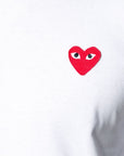 Comme Des Garcons T-Shirt Hearts White