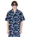 Kenzo Shirt SC Ocean Camo Blue