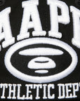 Aape Cap Athletic Dept Logo Black-White