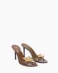 Giuseppe Zanotti High Heel Z14 Mariposa 105mm Mules Brown