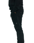 Capone Sweatpants Zipped Black