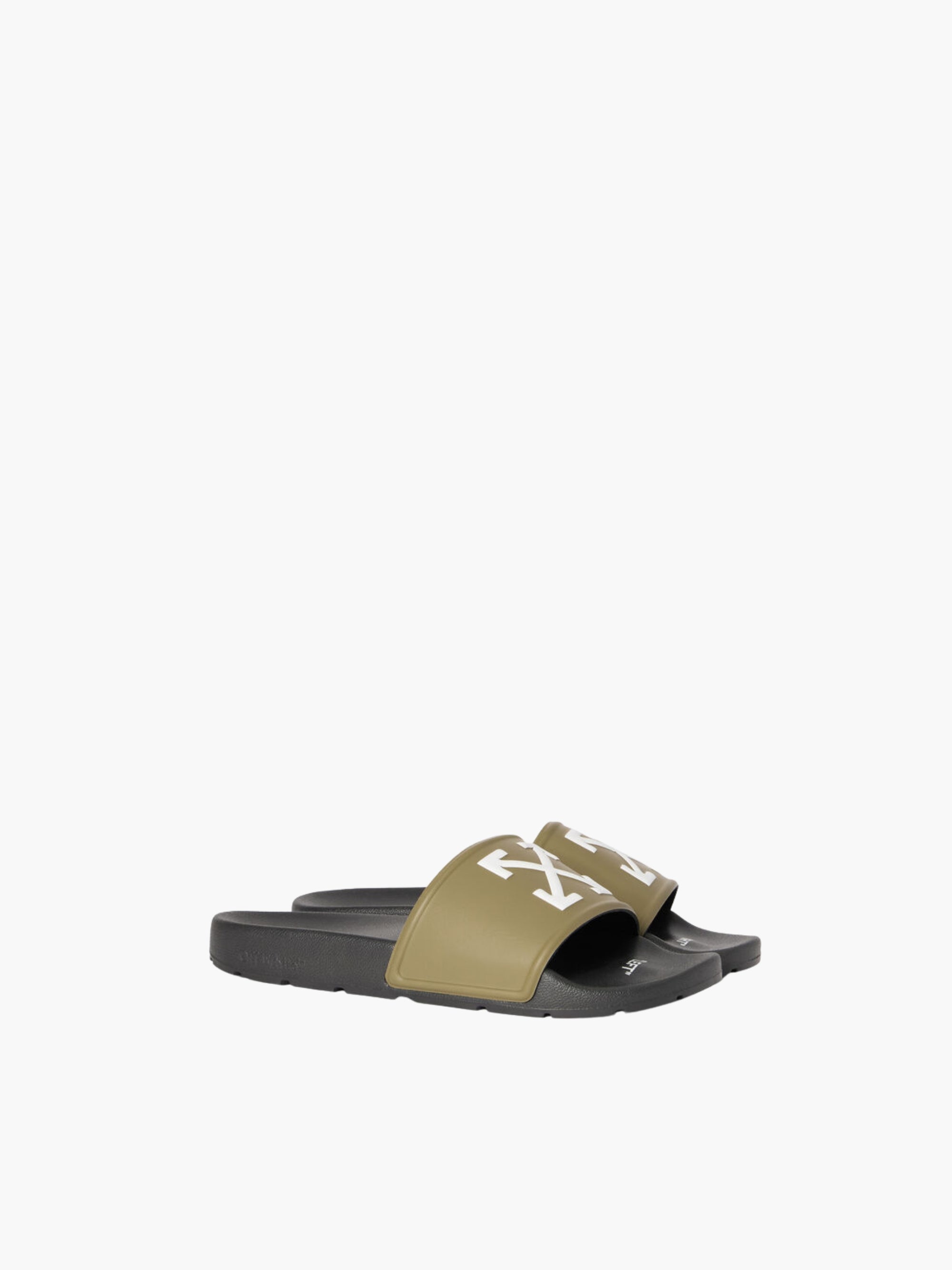 Off-white Slides Owsl12 M-arrow Black/Olive Green