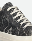 Rick Owens Sneaker Vintage Black Washed Foil-Milk