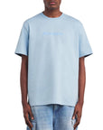 Jw Anderson T-Shirt Logo Embroidery Pale Blue