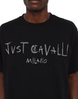 Just Cavalli T-Shirt Embroidery Logo Black