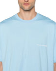 Comme Des Garcons T-Shirt Oversized Logo Powder Blue