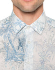 Etro Shirt Roma Allover Print White-Blue