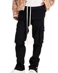 Mouty Cargo Pants With Front Pockets Black