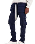 Mouty Cargo Pants With Front Pockets Dark Blue