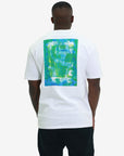 Capone T-Shirt Crew Back Paint Graphic White