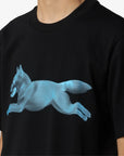 Icecream Halfton Running Dog T-Shirt Black