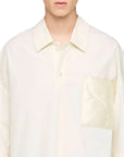 Jw Anderson Shirt Quilted Pocket Ivory