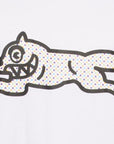 Icecream Polka Dot Running Dog T-Shirt White
