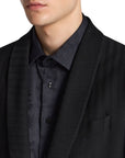 Etro Jacket Shawl Collar Black