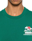 Casablanca T-Shirt Montagne Ondulee Green