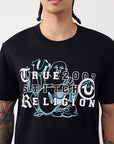 True Religion T-Shirt Buddha Letters Black